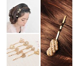 Goldene Hairpin Mit Art Perlen