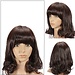 Perücke Medium Haar Mit Pony Und Licht-Locke