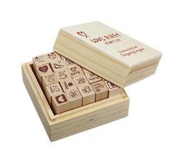 Mit Stempel-Set 25 Briefmarken