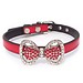 Hundehalsband Strass Spitze Leder