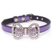 Hundehalsband Strass Spitze Leder Hundehalsband Strass Spitze Leder