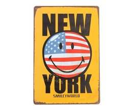 Poster New York Metall