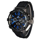 Modische V6-Quarz-Sport-Uhr Mit Silikon-Armband