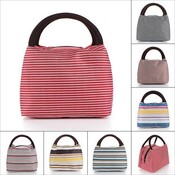 Gestreifte Wasserdicht Lunch Bag