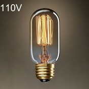 Retro Edison-Glühlampe E27 40W AC 110V T45