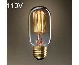 Retro Edison-Glühlampe E27 40W AC 110V T45