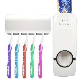 Automatische Zahnpastaspender Und Zahnbürstenhalter
