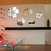 Silber Blumenwand-Aufkleber (5 Stück)