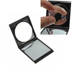 Schwarz Compact Make-Up-Spiegel