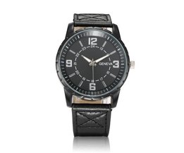 Nizza Uhr Für Männer Mit Lederband Und Großen Dial