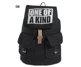 Schwarz Canvas Rucksack