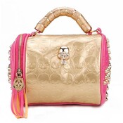 Rosa Handtasche Studs Crystals