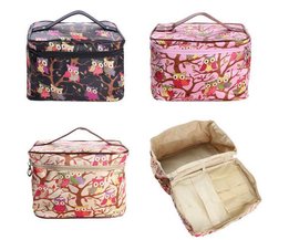Große Make-Up-Tasche Mit Eulen-On It