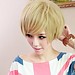 Kurze Blonde Perücke