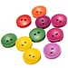Holz Buttons Farbige