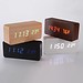 LED-Digital-Wecker Mit Holzrahmen