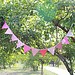 Schöne Handmade Flags Garland Stoff