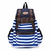 Canvas Satchel Mit Streifen