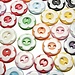 Kleine Buttons Blume 60Pcs