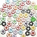 Kleine Buttons Blume 60Pcs