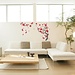 Entfernbare Wand-Aufkleber Red Plum Blossom