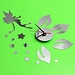 Wandaufkleber Clock 3D
