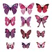 Dekoration Schmetterlinge 3D Aufkleber Magnet