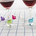 Weinglas Marker 6Items Mit Wein-Stopper