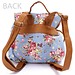 Leinenrucksack Mit Blumen