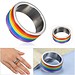 Regenbogen-Ring 9 Mm Breites Titanium