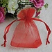 25 Red Organza Taschen