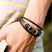 Lederarmband Mit Metallperlen