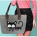 Damen Shopper-Tasche Mit Druck-Nette Katze