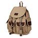 Unisex Vintage-Segeltuch-Rucksack