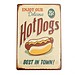 Retro Werbung Hot Dogs