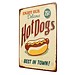Retro Werbung Hot Dogs