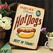 Retro Werbung Hot Dogs