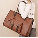 Tufted Brown PU-Leder-Handtasche