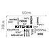 Wandaufkleber Küche Text