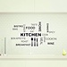 Wandaufkleber Küche Text