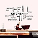 Wandaufkleber Küche Text