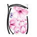 Wand-Aufkleber Mit Rosa Blumen