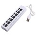 7 Port USB 2.0 Hub Mit On / Off-Taste