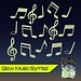 Wandaufkleber Musical Notes Glow In The Dark 15 Stück