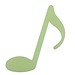 Wandaufkleber Musical Notes Glow In The Dark 15 Stück