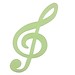 Wandaufkleber Musical Notes Glow In The Dark 15 Stück