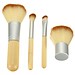 4-Teiliges Bamboo Make-Up Pinsel Set