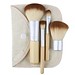 4-Teiliges Bamboo Make-Up Pinsel Set