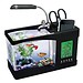 Mini-USB-Aquarium Mit LED-Lampe, Speicherabteil, Uhr Und Kalender