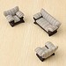 Gestreiftes Sofa 1:25 Skala